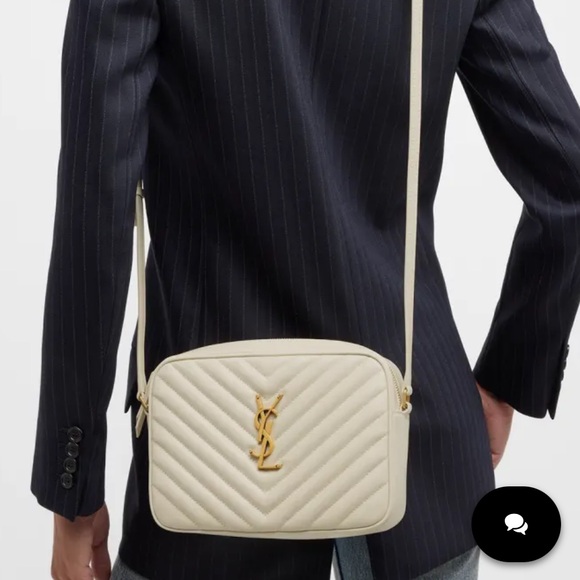 YSL classic leather camera bag in the color bone. - Picture 2 of 15